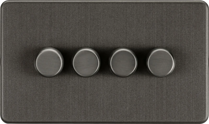 4G 2-way 10-200W (5-150W LED) Intelligent dimmer - Smoked Bronze