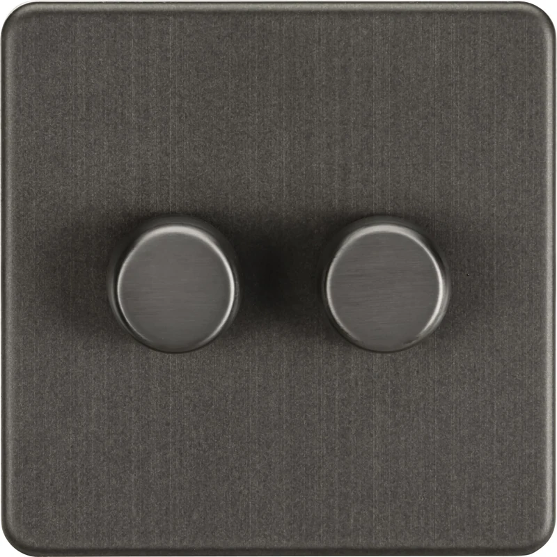 2G 2-way 10-200W (5-150W LED) Intelligent dimmer - Smoked Bronze