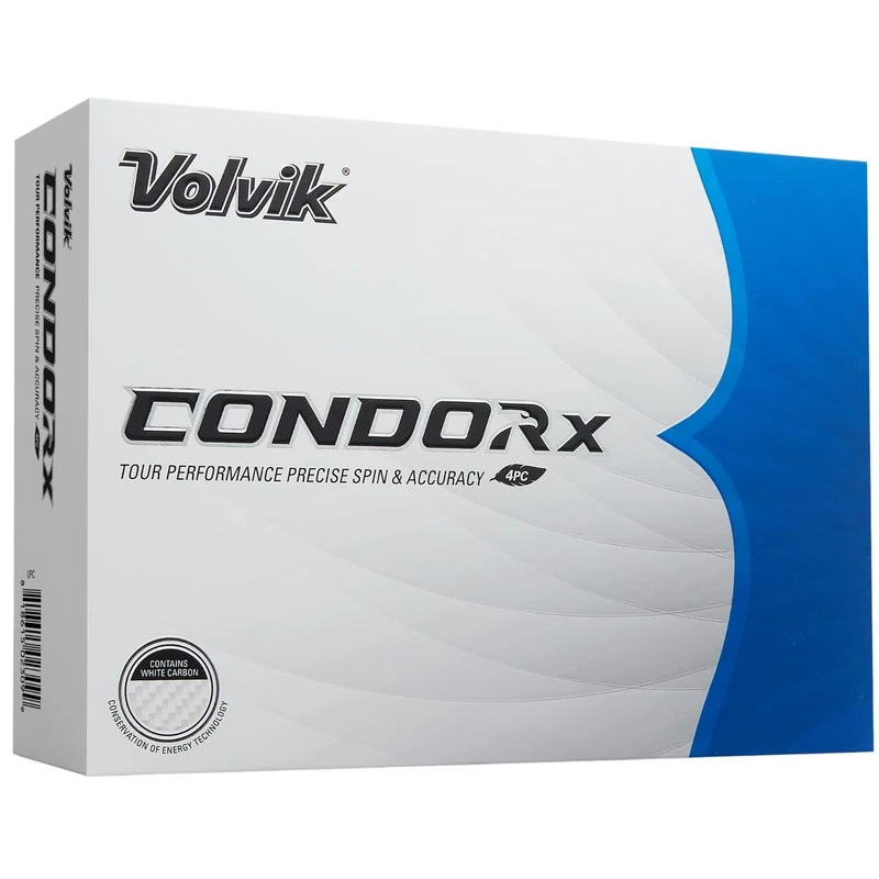 Volvik Condor X White 12 Pack (Dozen) Premium Flight Golf Balls