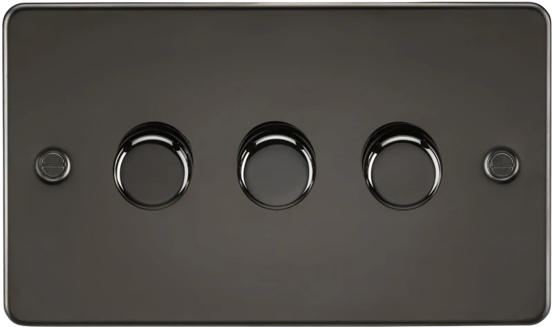 3G 2-way 10-200W (5-150W LED) Intelligent dimmer - Gunmetal