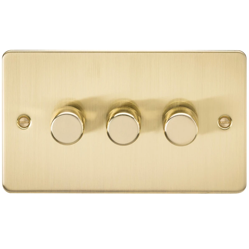 3G 2-way 10-200W (5-150W LED) Intelligent dimmer - Brushed Brass