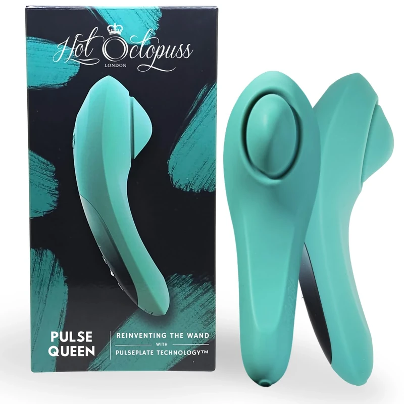 Hot Octopuss Pulse Queen | Powerful Oscillating Clitoral Wand Vibrator | Personal Massager for Women | Rechargeable, Waterproof, Quiet (<45 dB) & Ergonomic, 9 Speeds & 7 Modes Sex Toy for Her