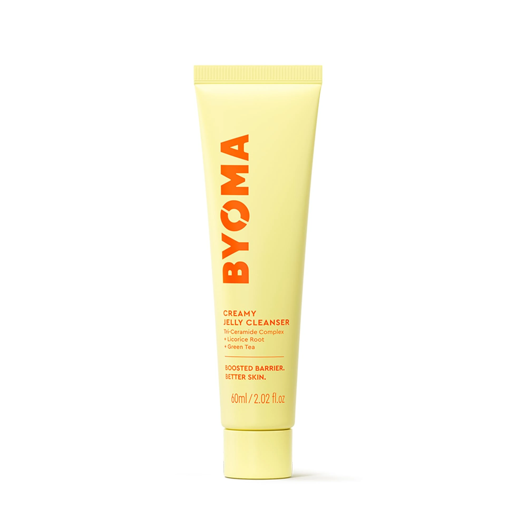 BYOMA Travel Size Creamy Jelly Cleanser (60ml) Hydrating Facial Cleanser for Skin Barrier Repair -Tri-Ceramide Face Wash for All Skin Types - Gently Removes Makeup and Excess Oil