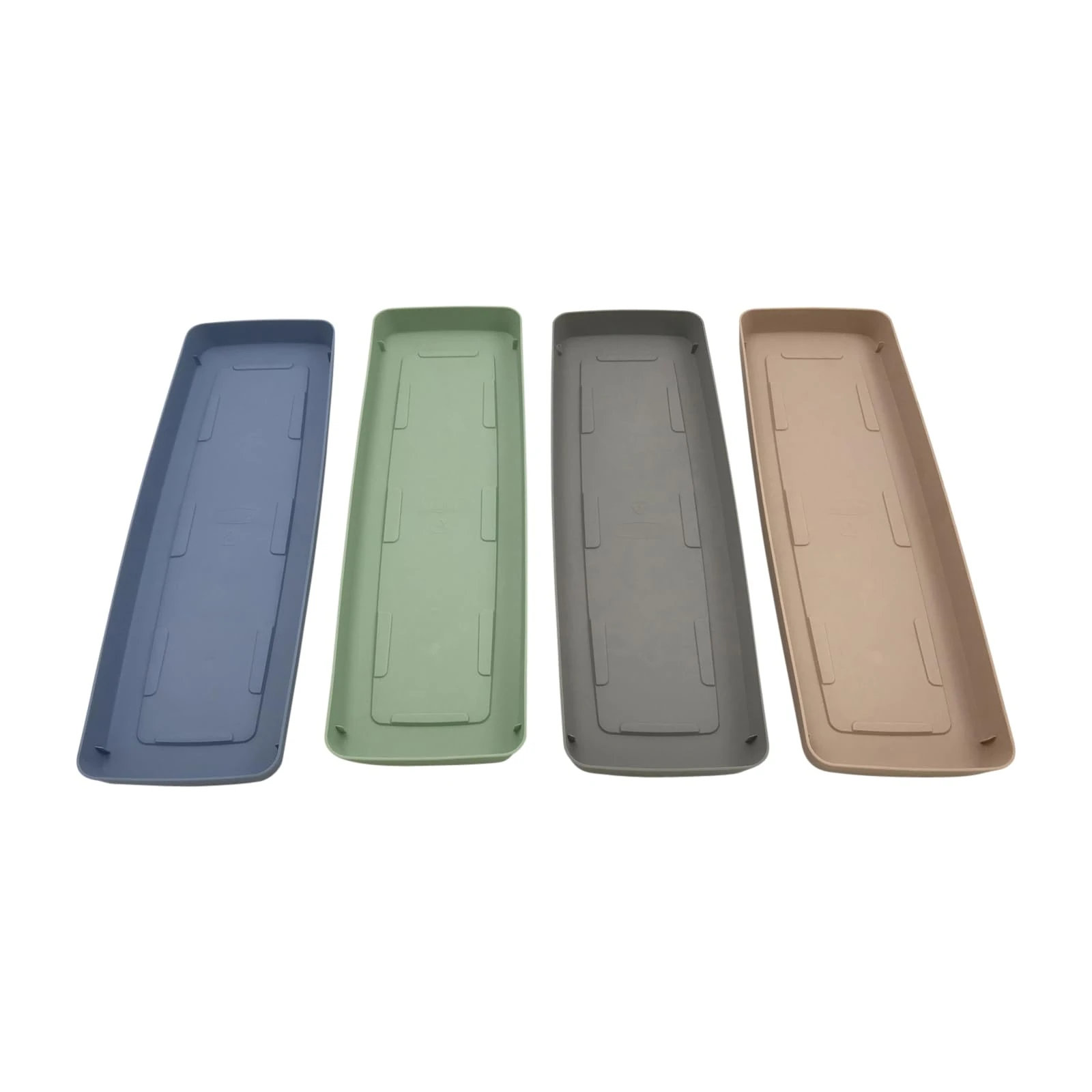 Oakland Gardens 46cm Watering Trays Windowsill Drip Tray Saucer For Plant Pot Seeds Planter| Pastel Blue | Pack of 2