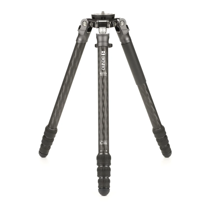 Benro Mammoth Carbon Fibre Tripod – 4-Section Heavy-Duty Carbon Fibre Tripod with 75 mm Bowl, Twist-Locks, Independent Leg Spread & 39.7 lb Load Capacity for DSLR, Mirrorless & Video Cameras (TMTH34C)