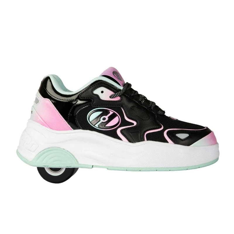 Heelys Mega Pro (HE01330001) Wheeled Shoe, Black/Pink/Blue, Adult, 7