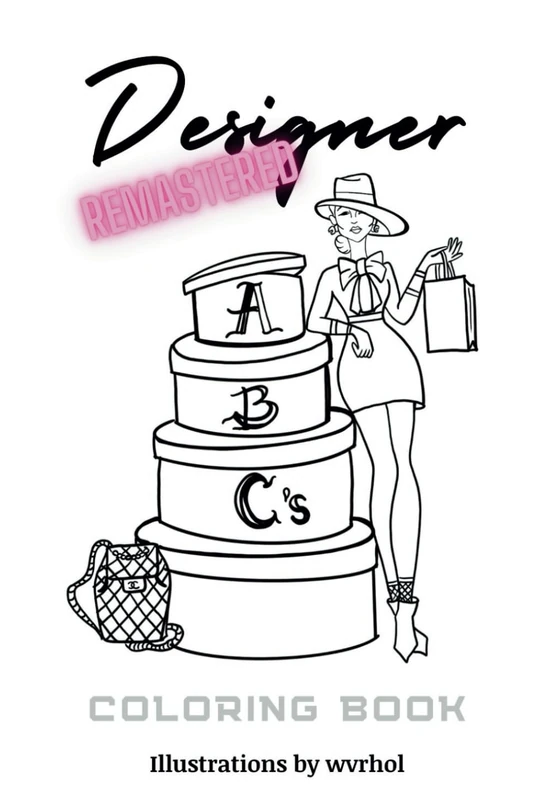 Designer ABC's Coloring Book