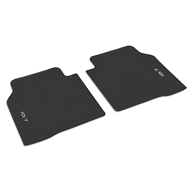 Volkswagen Rubber Car Mats Premium, Black, For VW ID.7 from 2023, Rear, Original, 2 Pieces