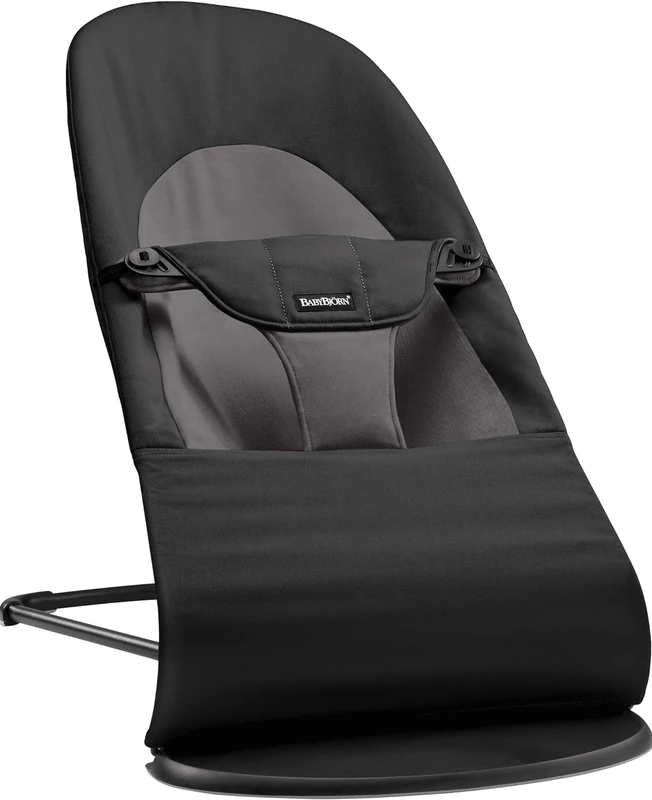 BabyBjörn Bouncer Balance Soft, Woven, Black/Dark Grey