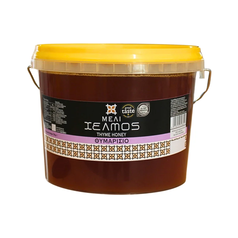 Helmos Greek Thyme Honey 5kg – Bulk HORECA Packaging for Restaurants & Hotels