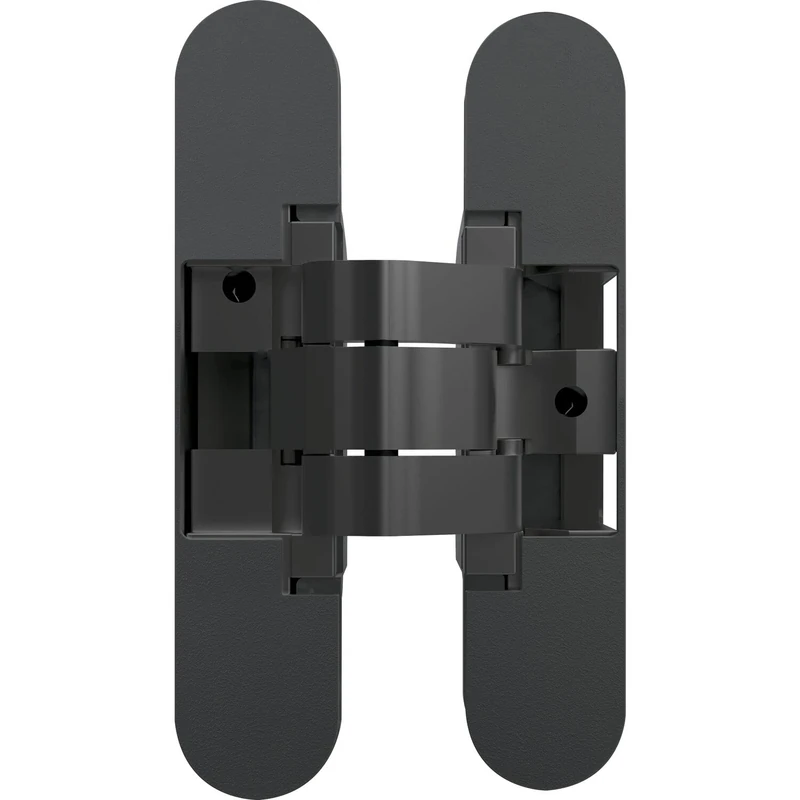 Anselmi Door Hinge Concealed AN1403D-FVZ - Concealed Hinge for Doors up to 40 kg - 3D Adjustable - 180 Degrees, Zinc Die-Cast Black