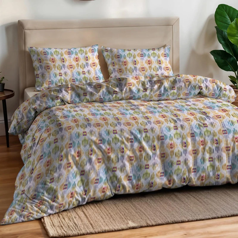 Italian Bed Linen AURORA Duvet Cover Set, Digital Print, Double, Galax