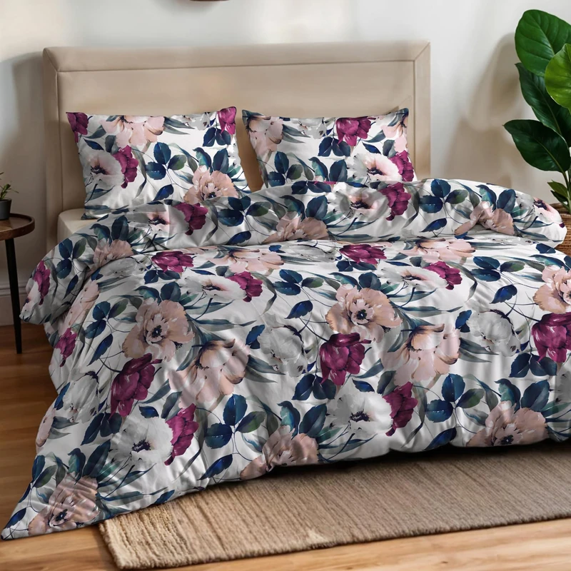 Italian Bed Linen Aurora Duvet Cover Set, Digital Print, Double, Clothes