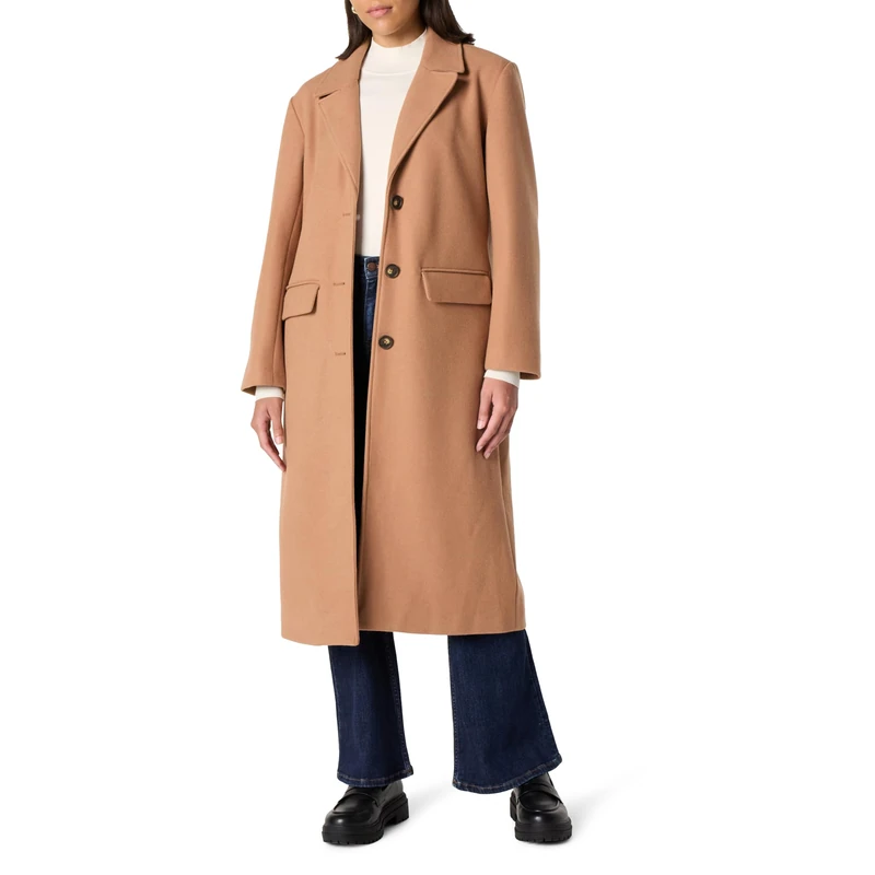 The Drop Women's Liam Loose Overcoat, Adobe, XXL, Plus Size