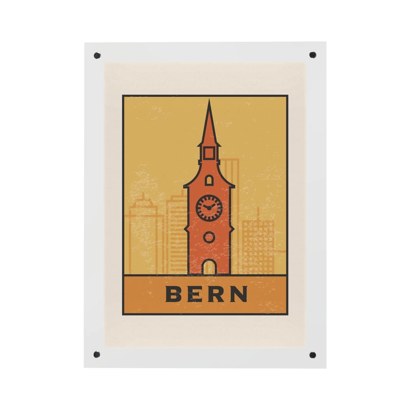 Bi-Office Frameless Magnetic Acrylic Poster Display, A3 Paper Size