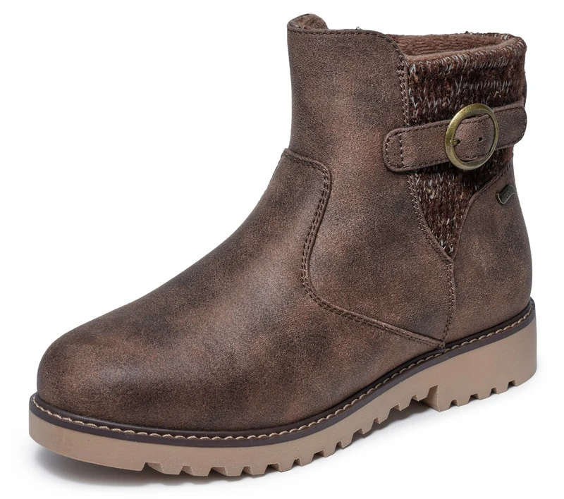 Skechers women's Arch Fit Marlie-Weekend Chat Ankle Boot, Chocolate, 11