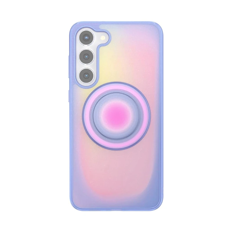 PopSockets Case for Samsung Galaxy S23 Plus, Compatible with MagSafe, with Magnetic PopGrip Phone Grip Included, Phone Case for Galaxy S23 Plus - Aura
