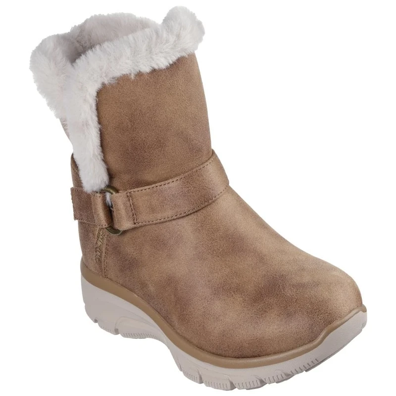 Skechers Women's Easy Going Dreamers Move Boots, Chestnut Microleather/Buckle Trim, 6 UK