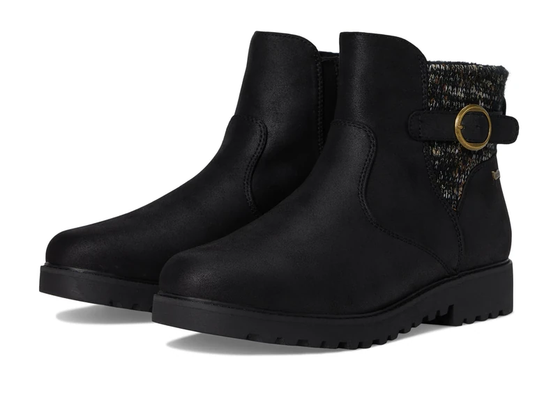 Skechers women's Arch Fit Marlie-Weekend Chat Ankle Boot, Black/Black, 7.5