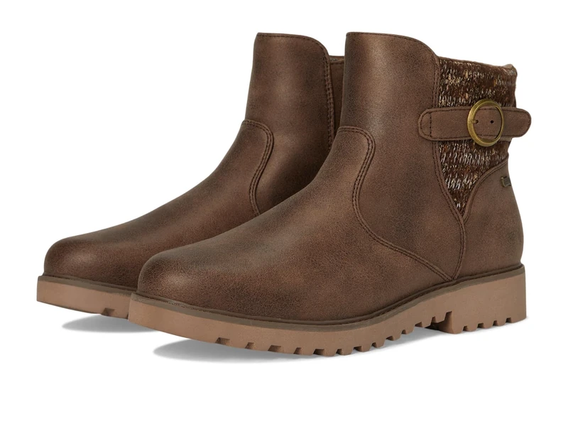Skechers women's Arch Fit Marlie-Weekend Chat Ankle Boot, Chocolate, 9