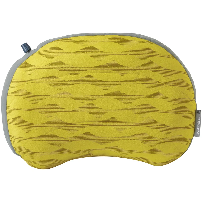 Therm-a-Rest Air Head Inflatable Camping and Travel Pillow, Yellow Mountains, Regular