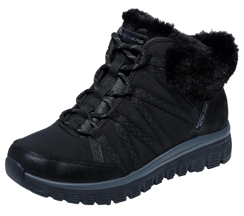 Skechers Women's Graceful Cozy Strolls Boot, Black, 6 UK