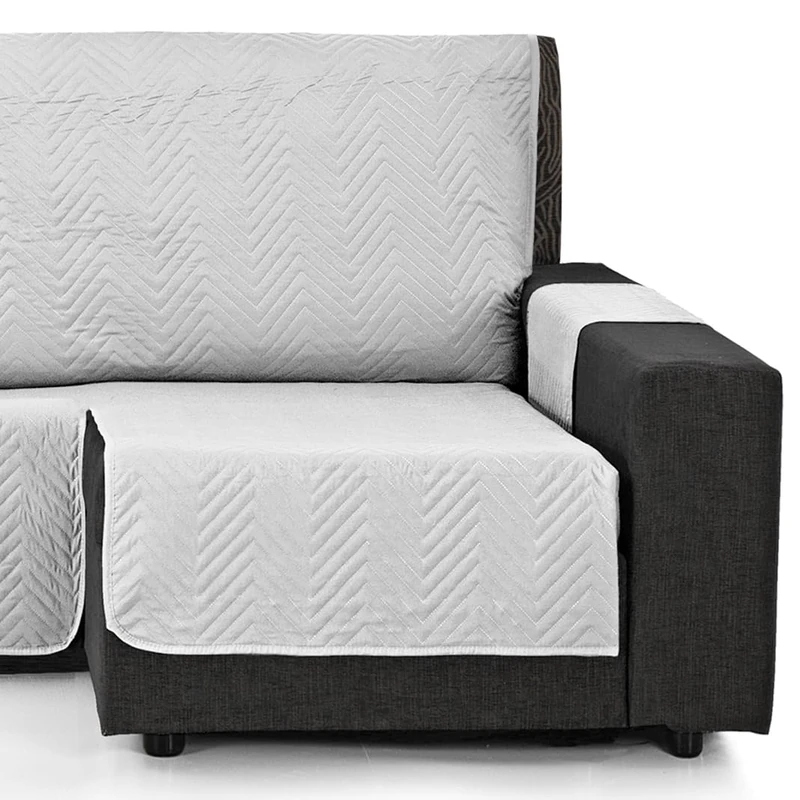 Martina Home Padded Chaise Longue Cover Milano 240 Grey
