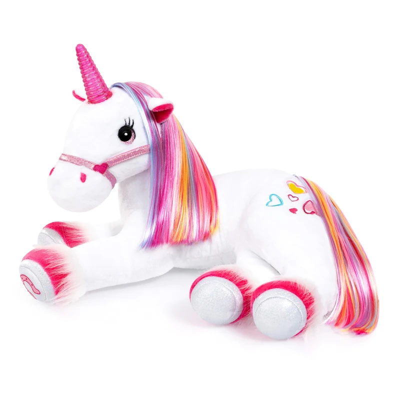 Bayer Design 69536AA Plush unicorn interactive, with light and sound, elektronic