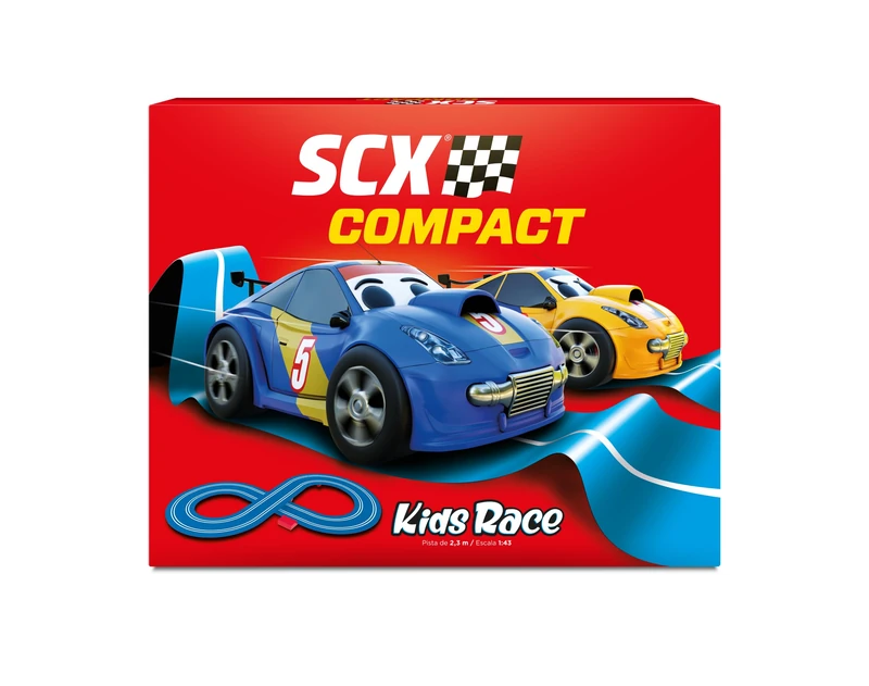 SCX Compact Circuit 1:43 Scale Race Track with 2 Cars