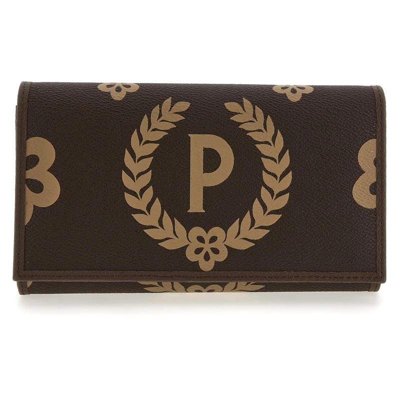 Pollini Heritage Maxi Central Logo Wallet Flap