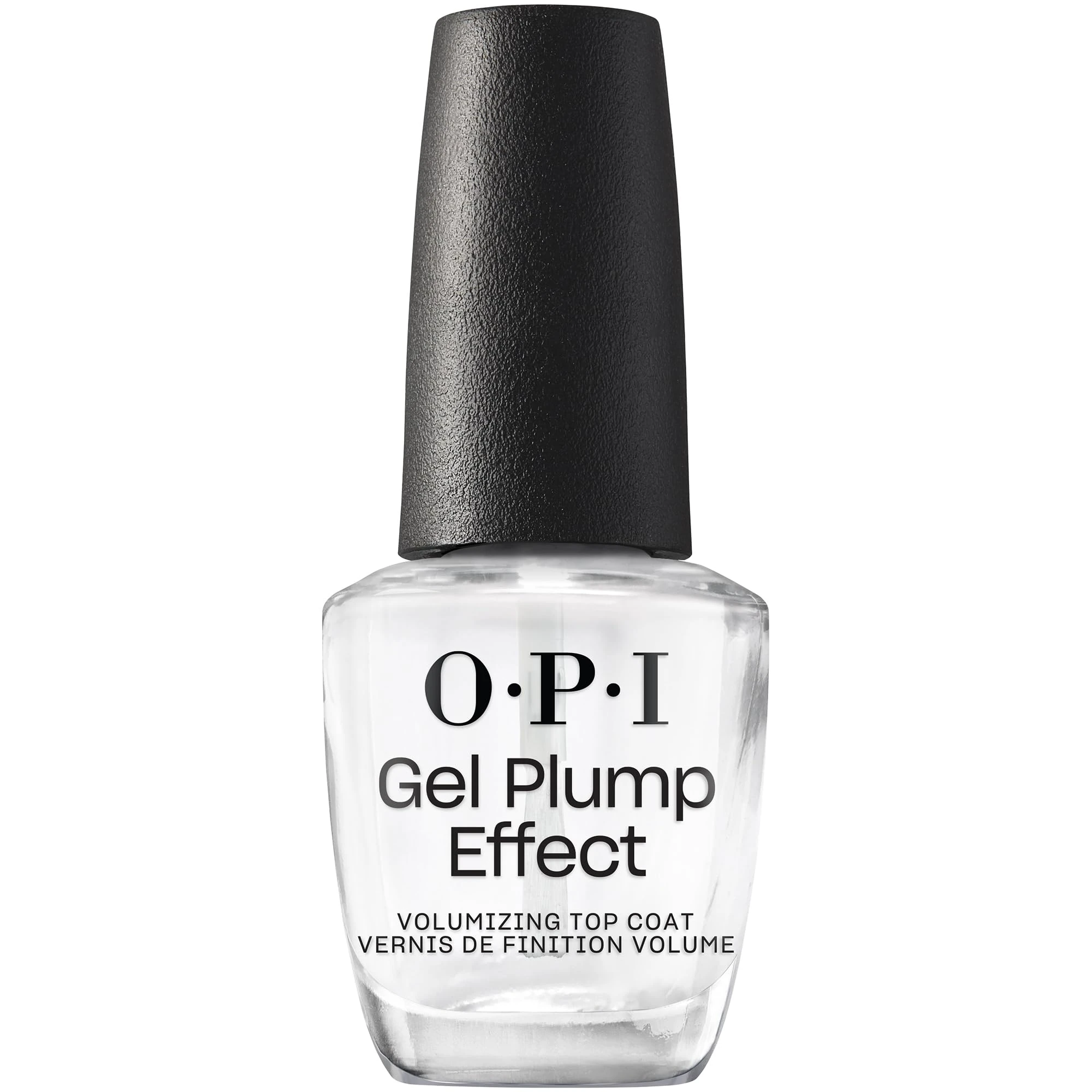 OPI Gel Plump Effect Nail Polish Top Coat High Gloss Finish and Long Lasting Gel Look Finish, 15ml