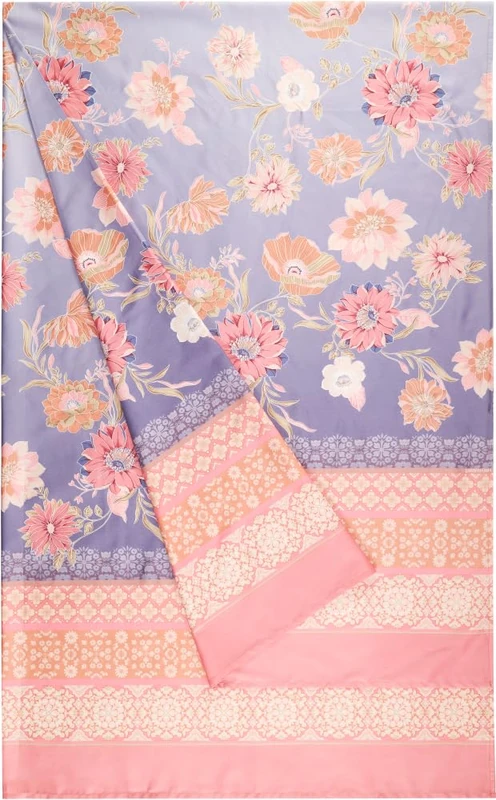 Bassetti Polillipo 9328400 Foulard 100% Cotton Lavender L1 270 x 270 cm - Image 1