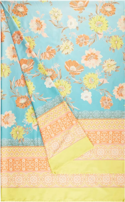 Bassetti POSILLIPO 9328401 Foulard 100% Cotton Yellow V1 270 x 270 cm