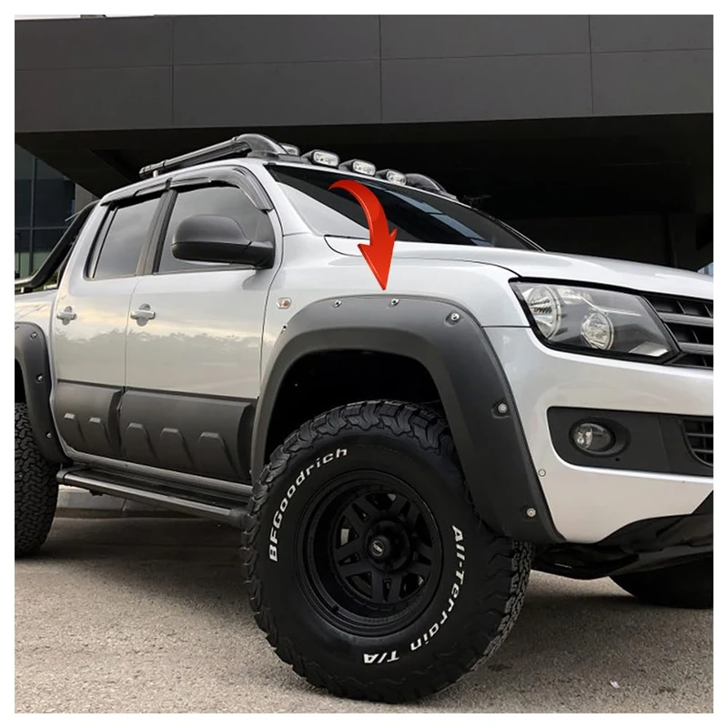 Oneway Set Fender Flares compatible with Volkswagen Amarok MK1 Facelift 2016-2022 - Matt black
