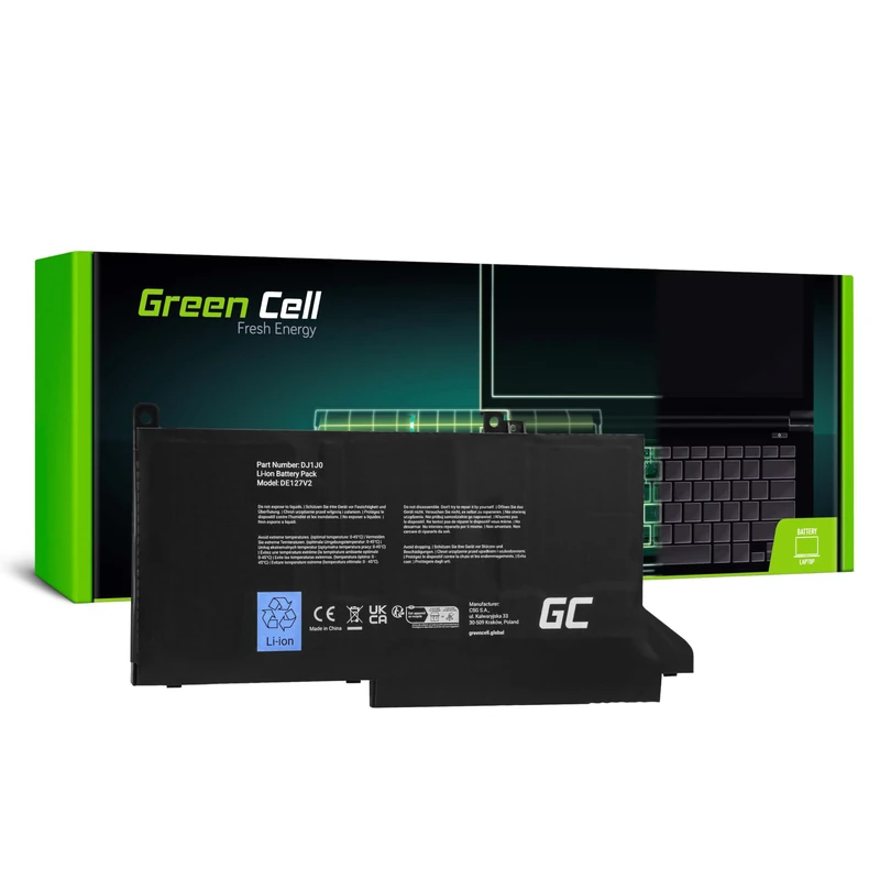 Green Cell Laptop Battery DE127V2 Black 2700 mAh