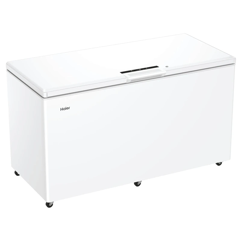 Haier Series 7 Freestanding Chest Freezer, 508L Capacity, E Class, Extreme Cold Shield, Fast Freeze Technology, Antibacterial & Anti-Mould Gasket, LED Light, White, 154.5x75x84.5 cm - HCE520EK