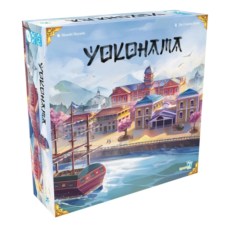 Yokohama - ELZNIR GAMES - German - Board Game - for 2-4 People - from 14 Years, Grey