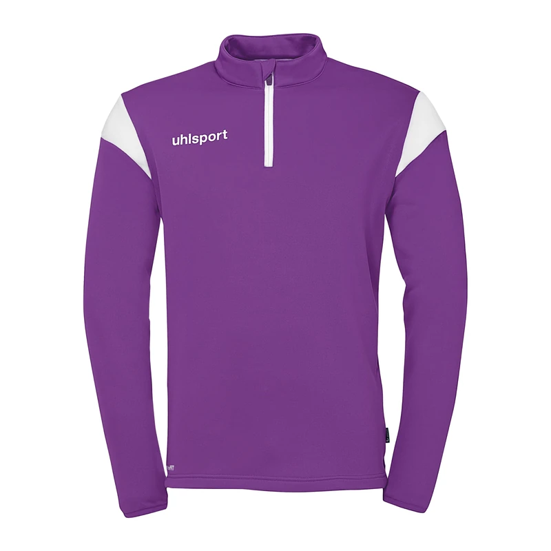 uhlsport Squad 27 1/4 Zip Top, Unisex Pullover Sweater, lila/weiß,