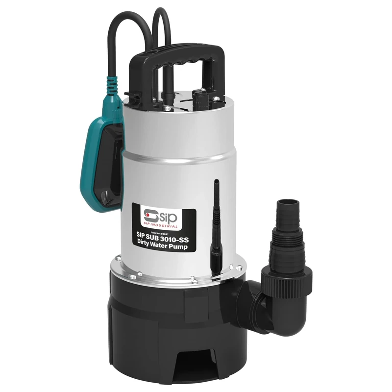 SIP SUB 3010-SS Submersible Water Pump Dirty Water with Float Switch 230V 1000W 18,000L/hr Flow Rate