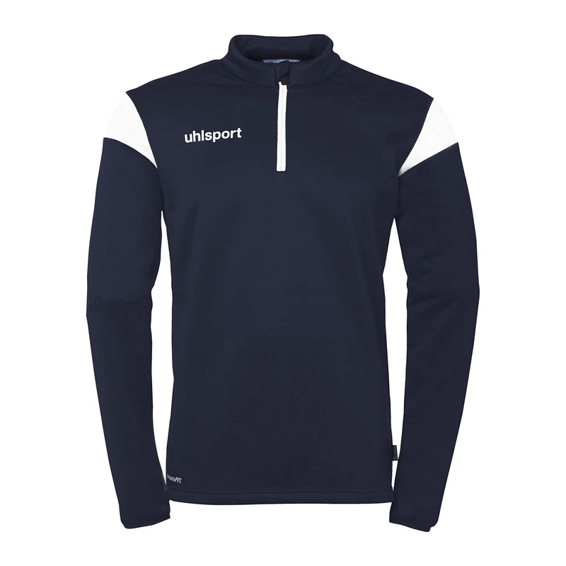 uhlsport Squad 27 1/4 Zip Top, Unisex Pullover Sweater, marine/weiß,