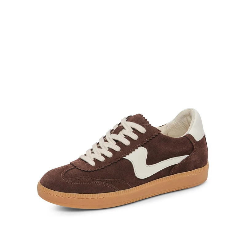 Dolce Vita Women's Notice Sneaker, Dk Brown Suede, 4 UK
