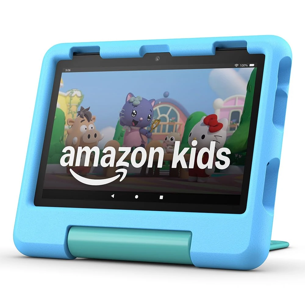 Amazon Fire HD 8 Kids tablet (newest gen), ages 3–7 | 3 GB memory, includes ads-free books, games and videos that children love, 8" HD screen, parental controls, 13-hr battery, 32 GB