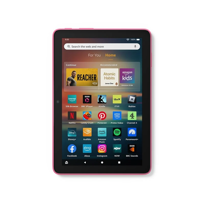Certified Refurbished Amazon Fire HD 8 tablet (newest gen), 8" HD Display, 3 GB memory, 32 GB, designed for portable entertainment, Black, (2024 release) – with ads