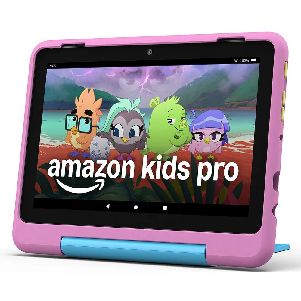 Amazon Fire HD 8 Kids Pro tablet (newest gen), ages 6–12 | 3 GB memory, includes ads-free books, games and videos that children love, 8" HD screen, parental controls, 13-hr battery, 32 GB