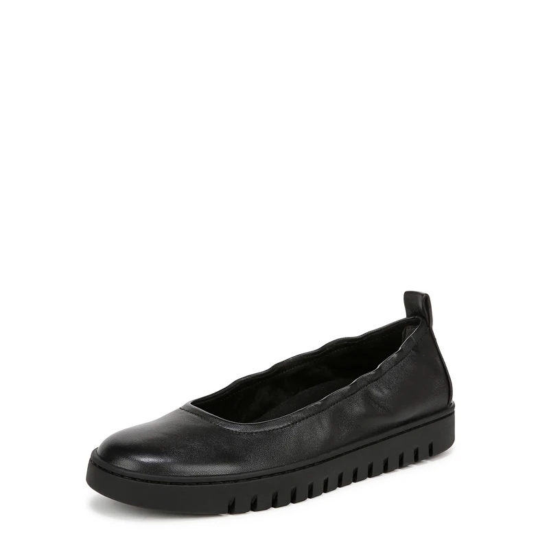 Vionic Women's Loafers & Moccasins - Uptown Ballet, Black Leather, UK 3.5, Medium Fit