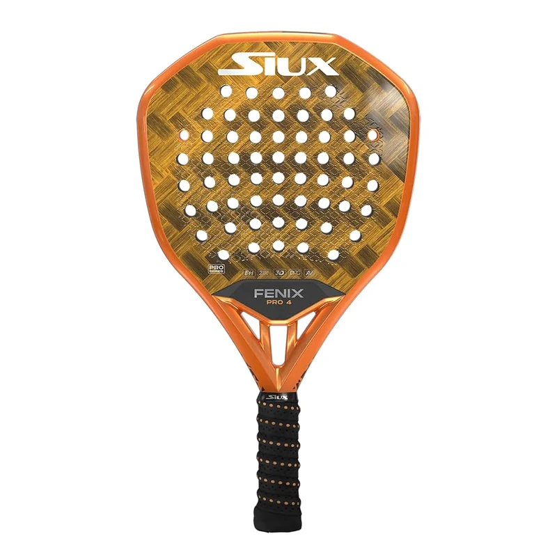 Siux Tennis Racket Fenix Pro 4, Carbon Fiber, 3.25" Grip, 63.5" L x 5.72" W, 355-375g, ATP Tour