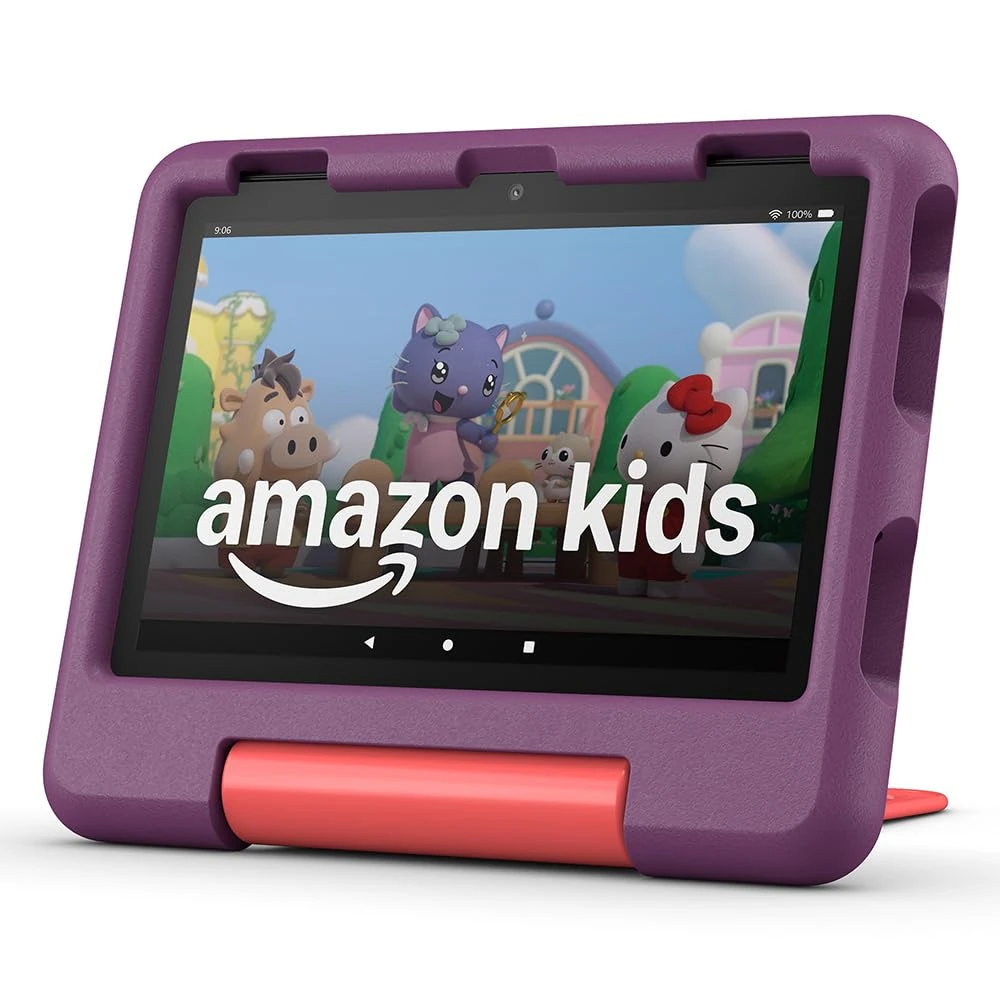 Amazon Fire HD 8 Kids tablet (newest gen), ages 3–7 | 3 GB memory, includes ads-free books, games and videos that children love, 8" HD screen, parental controls, 13-hr battery, 32 GB