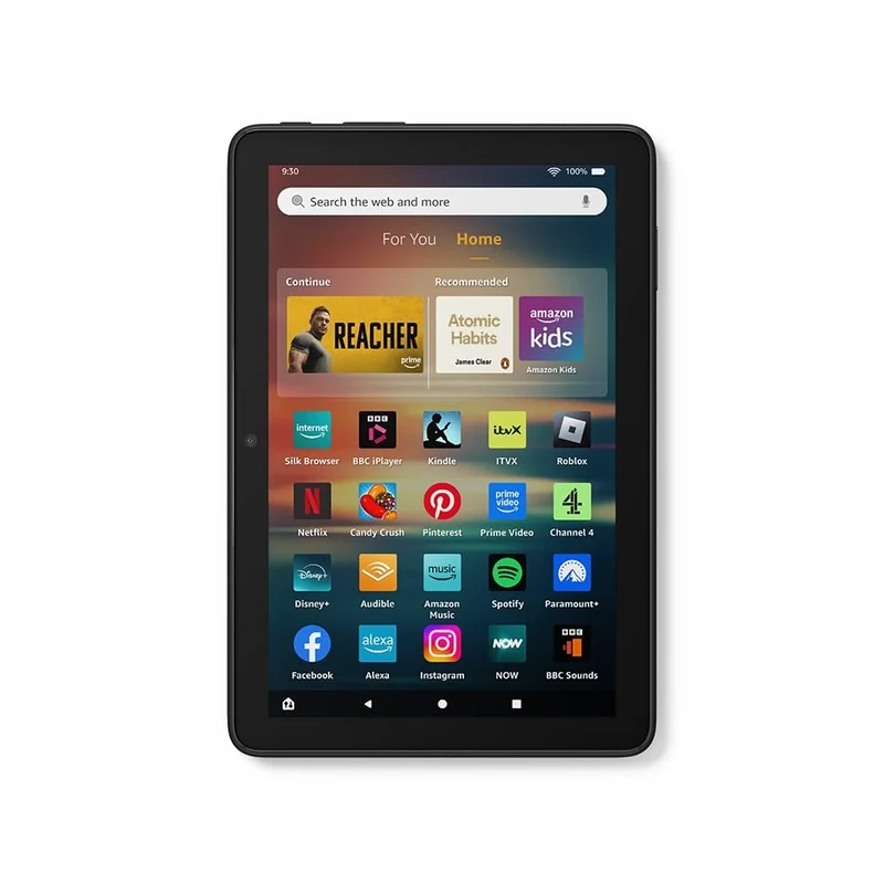 Certified Refurbished Amazon Fire HD 8 tablet, 8" HD Display, 4 GB memory, 64 GB, responsive and vibrant, designed for portable entertainment, Black, (2024 release) – with ads