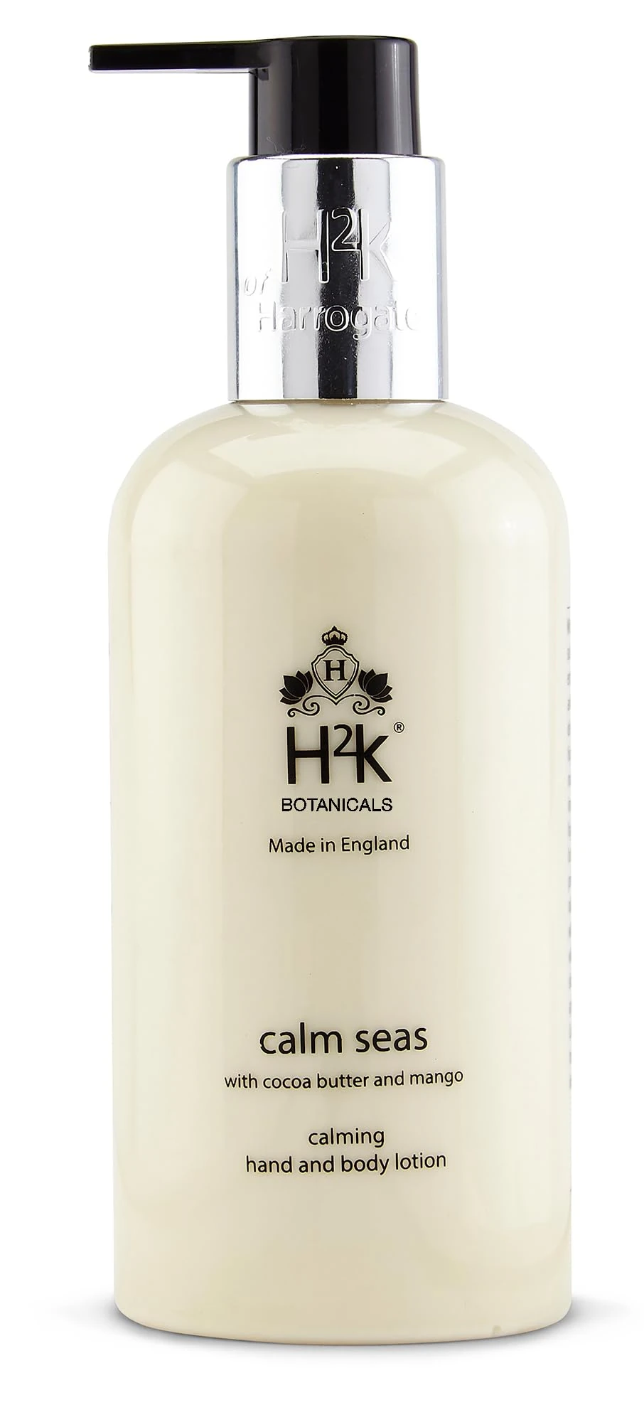 Moisturising Cocoa Butter Hand & Body Cream, Mango and Cocoa Butter Scented (250ml) Calm Seas by H2K Botanicals