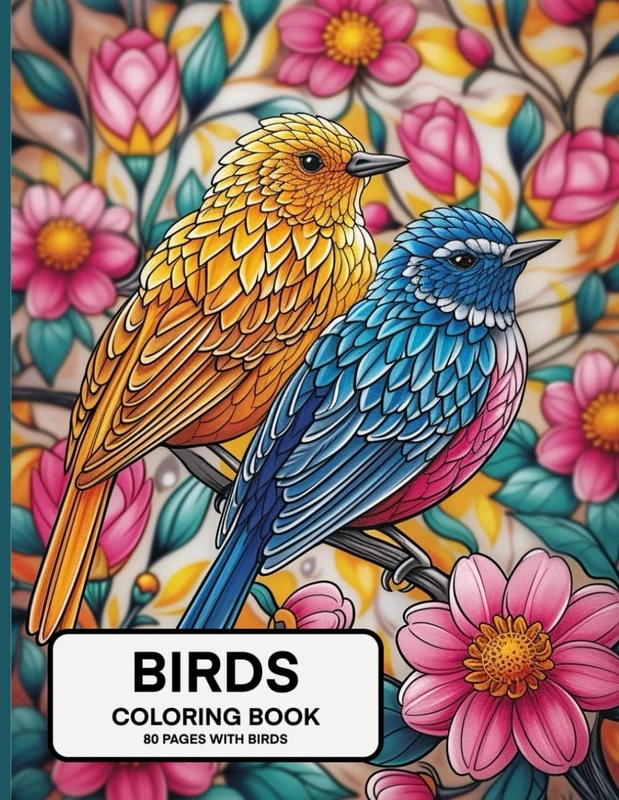 Birds Coloring Book: A unique coloring book with detailed bird images for inspiration and relaxation!
